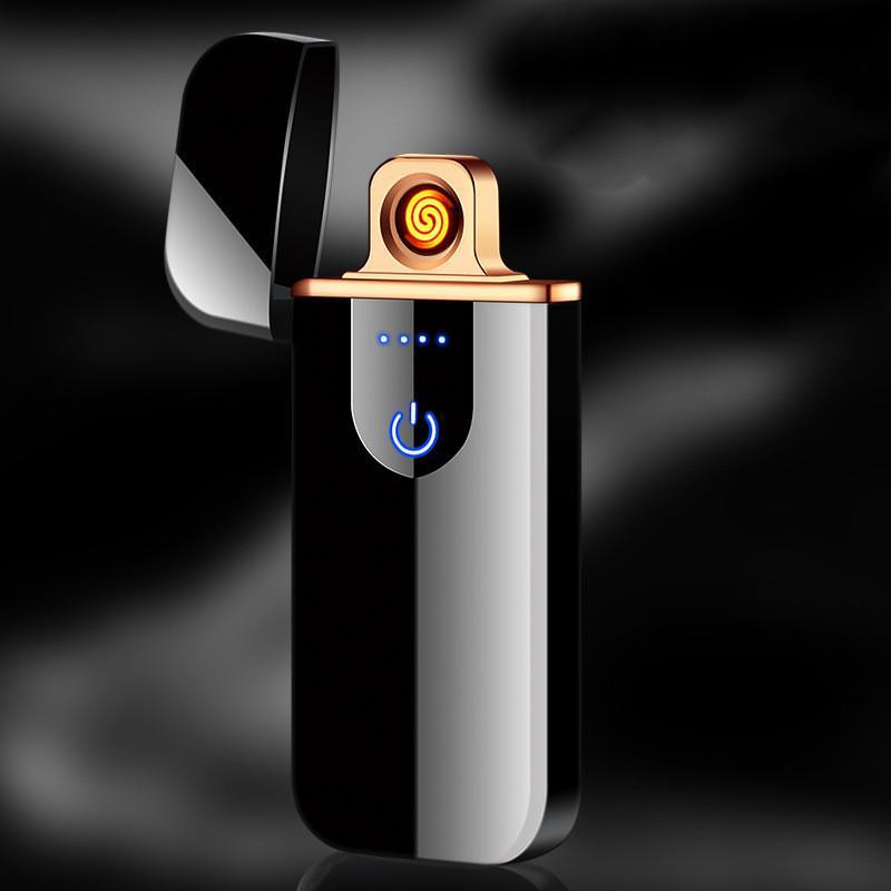 Touch Electric lighters Plasma Lighters Dual arc Lighter USB lighters Flameless Rechargeable Lighter Windproof Lighter Electric lighters for Camping,Starter, Hunting, Backpacking, Hiking Gadget For Men