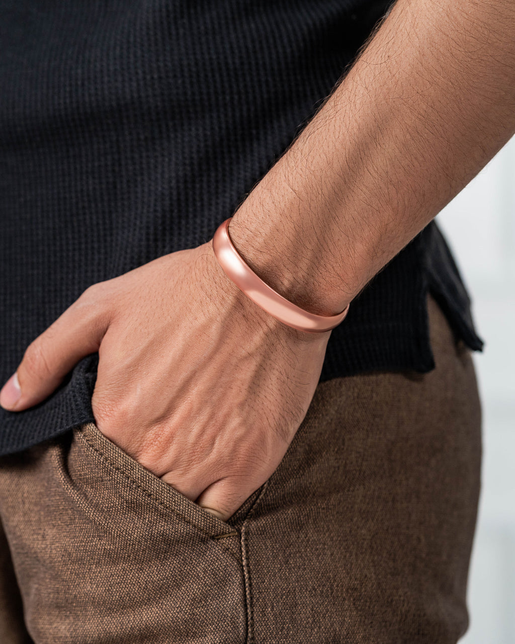Pure Copper Cuff Bracelet – Plain