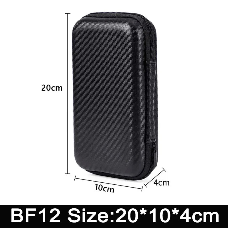 Earphone Data Storage Bag Oval Square Rectangle Cable Organizer Bags Mini Zipper Pouch Tech Gadgets Portable Charger U Disk Case