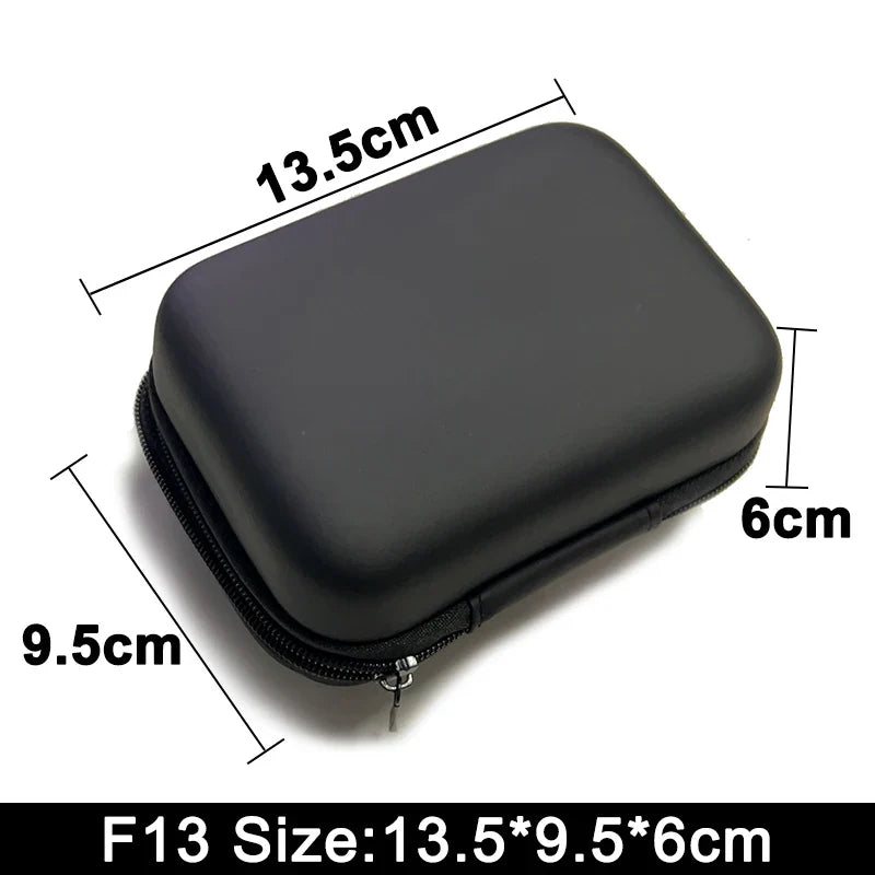 Earphone Data Storage Bag Oval Square Rectangle Cable Organizer Bags Mini Zipper Pouch Tech Gadgets Portable Charger U Disk Case